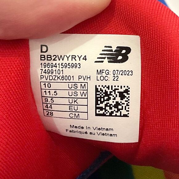 New Balance Two WXY V4 Mile High Sz 10 BB2WYRY4 Sneakers - Picture 9 of 13